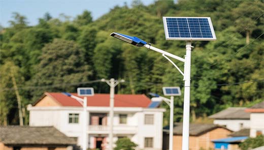 Rural solar street lights